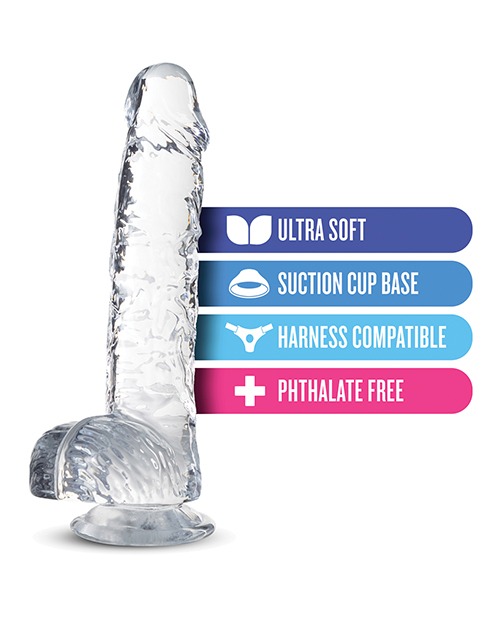 Blush Naturally Yours 6" Crystalline Dildo - Diamond - Image 6