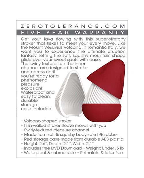 Zero Tolerance Vesuvias Stroker - White - Image 2