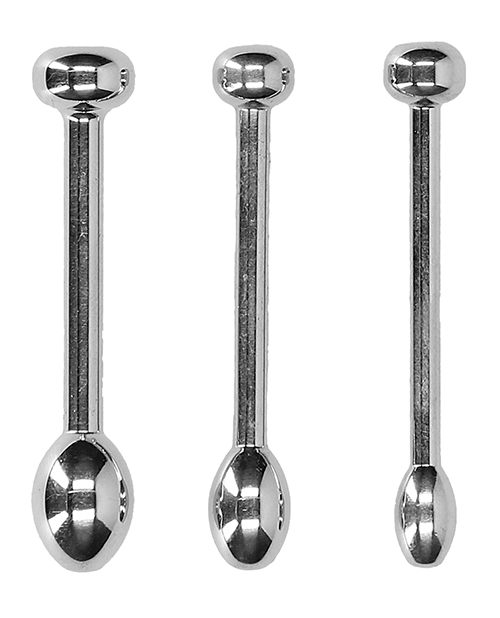 Shots Ouch Urethral Sounding Metal Plug Set - 49/50mm - Image 2