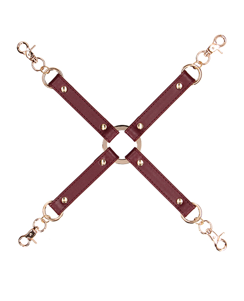Shots Ouch Halo Hogtie Connector - Burgundy - Image 3