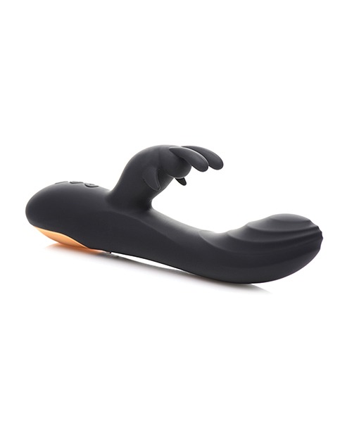 Curve Toys Power Bunnies Cuddles 10x Silicone Rabbit Vibrator - Black - Image 3