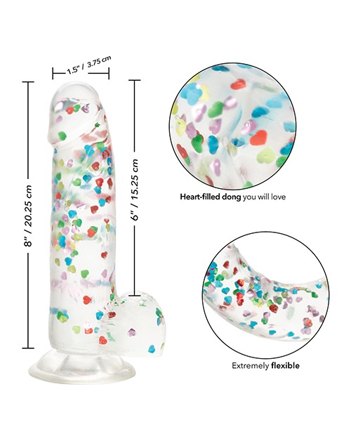 Naughty Bits I Love Dick Heart Filled Dong - Multicolor - Image 6
