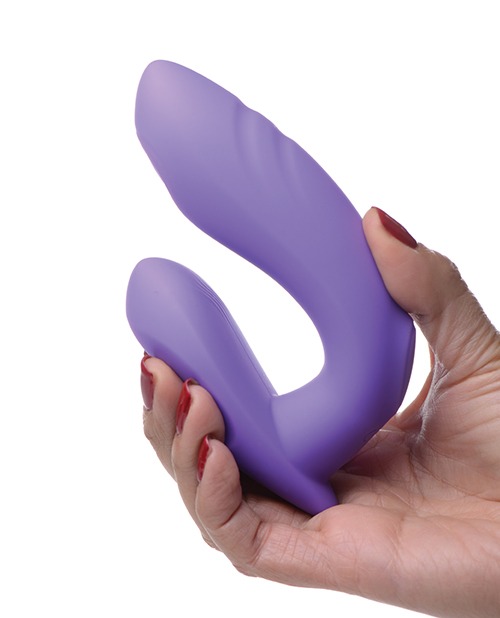 Inmi 10x G-Tap Tapping Silicone G Spot Vibrator - Purple - Image 6