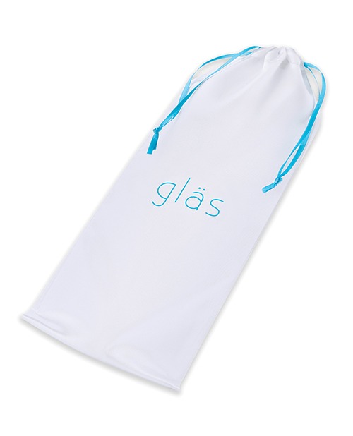 Glas 12" Double Ended Glass Dildo w/Anal Beads - Clear - Image 5