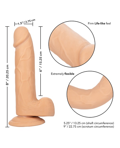 Size Queen 6" Dildo - Ivory - Image 5