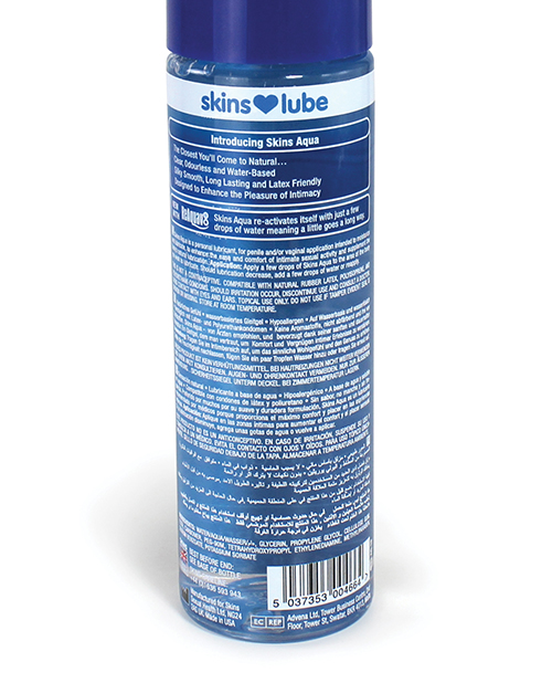 Skins Aqua Water Based Lubricant - 4.4 oz - Image 2
