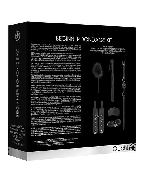Shots Ouch Beginners Bondage Kit - Black - Image 2