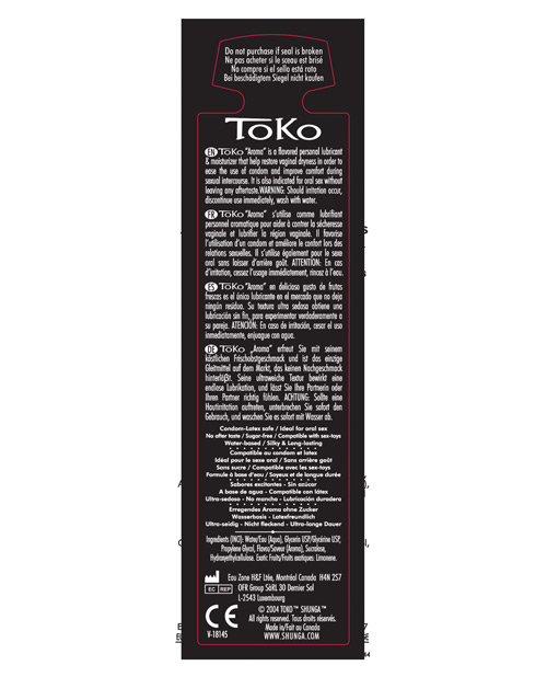 Shunga Toko Aroma Lubricant - 5.5 oz Lustful Litchee - Image 3