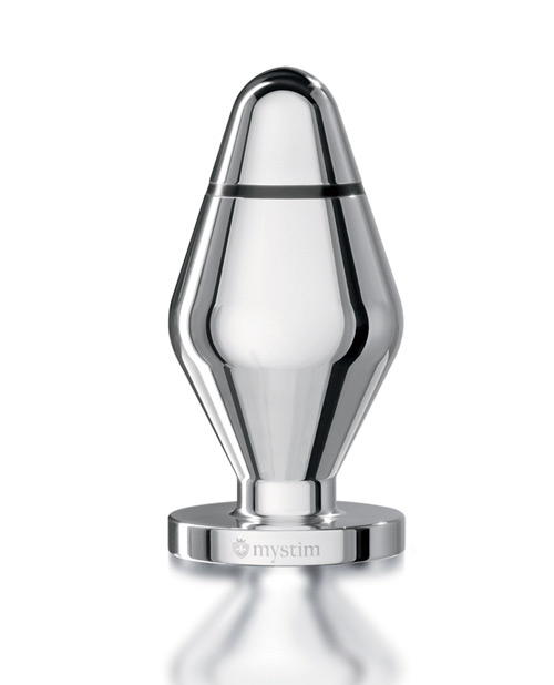 Mystim Little John Buttplug Small Aluminum - Silver - Image 2