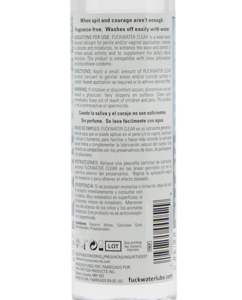 Fuck Water Clear H2O - 2 oz Bottle - Image 2
