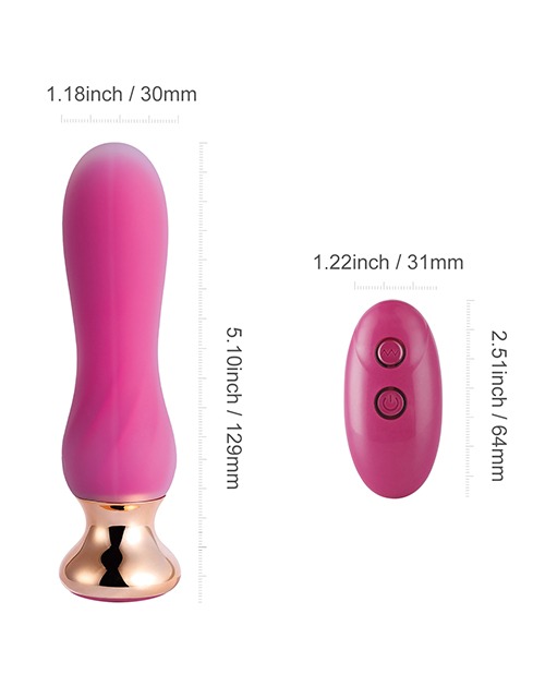 Pink Holic Curved Remote Vibrating Anal Plug - Image 4