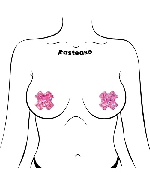 Pastease Premium Petites Disco Plus X - Pink O/S Pack of 2 Pair - Image 3