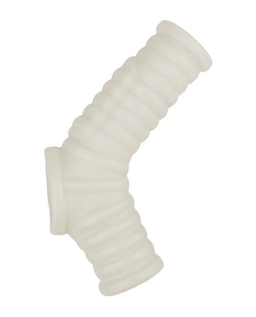 Vibrating Power Sleeve Ribbed Fit - White - Image 2