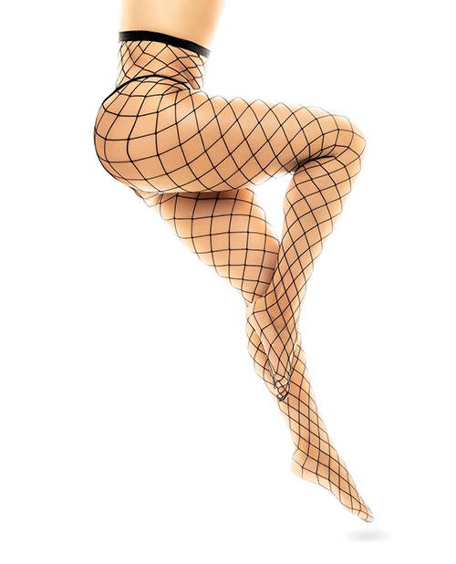 Fenced Net Pantyhose Black O/S - Image 3