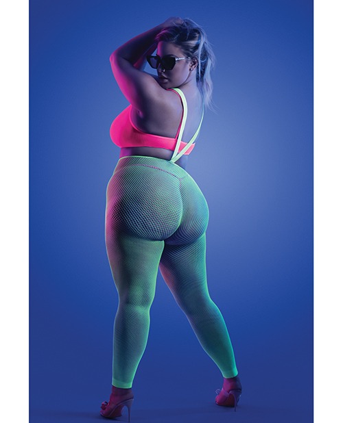 Glow Come Alive Suspender Stockings, Bralette & G-String Multi Color QN - Image 2