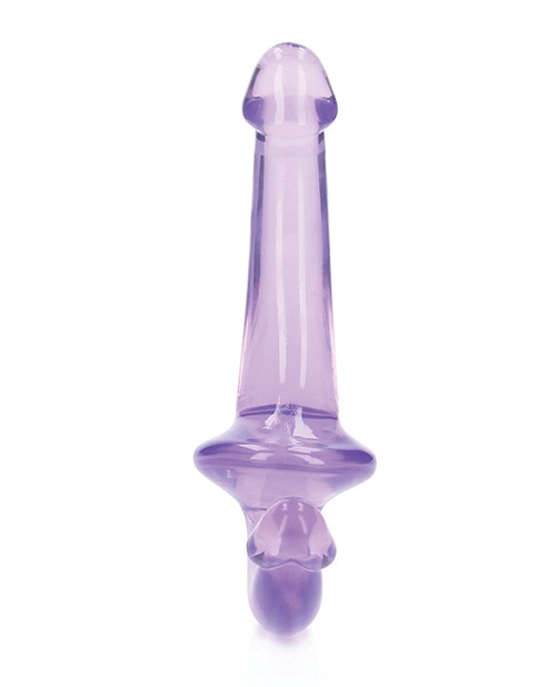 Shots RealRock Crystal Clear 6" Strapless Strap-On - Purple - Image 4