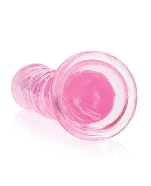 Shots RealRock Crystal Clear 8" Straight Dildo w/Suction Cup - Pink - Image 4