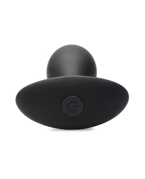 Curve Toys Rooster Rumbler Vibrating Silicone Anal Plug Large - Black - Image 4