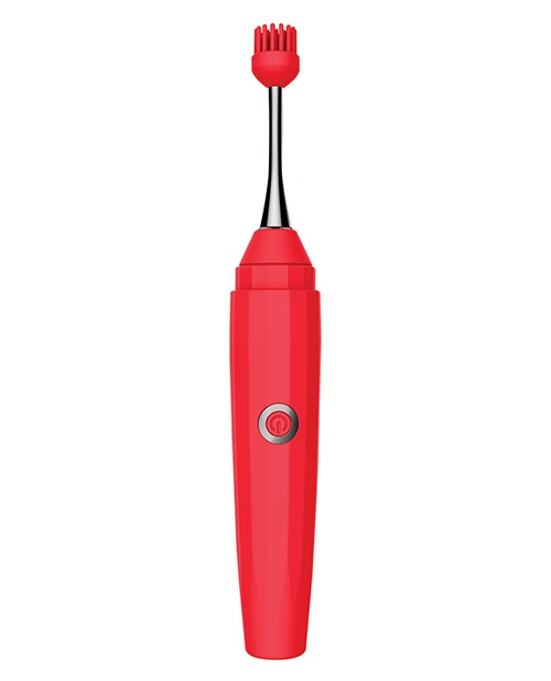 Luv Inc. Orgasm Pen w/Three Attachments - Red - Image 2