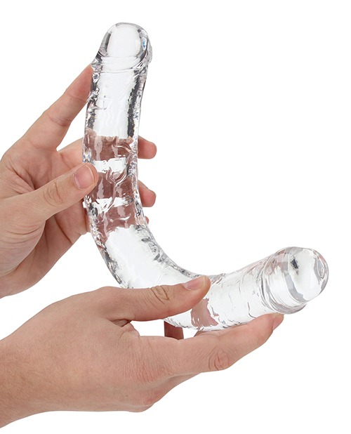 Shots RealRock Crystal Clear 13" Double Dildo - Transparent - Image 3