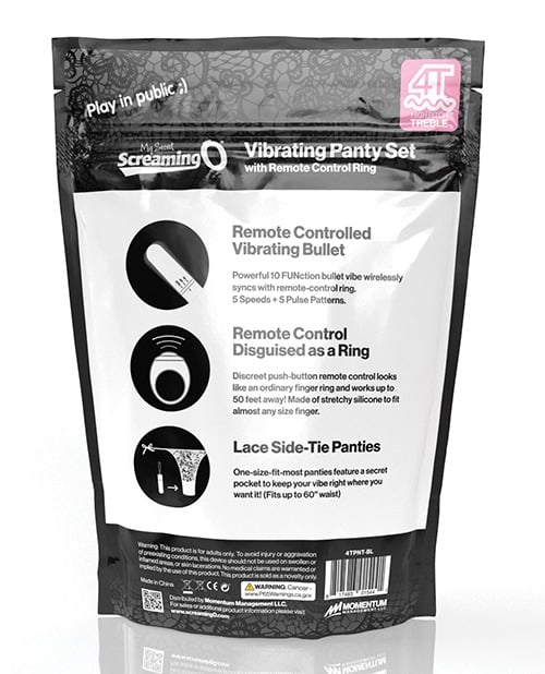 Screaming O My Secret 4T Panty Vibe w/Remote - Black - Image 5