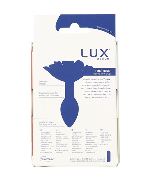 Lux Active Red Rose Silicone Anal Plug - Image 2