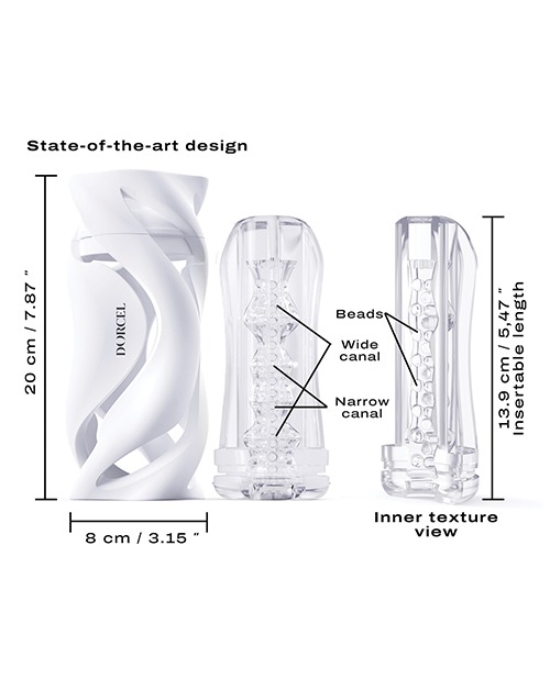 Dorcel Deep Blow Masturbator - White - Image 5
