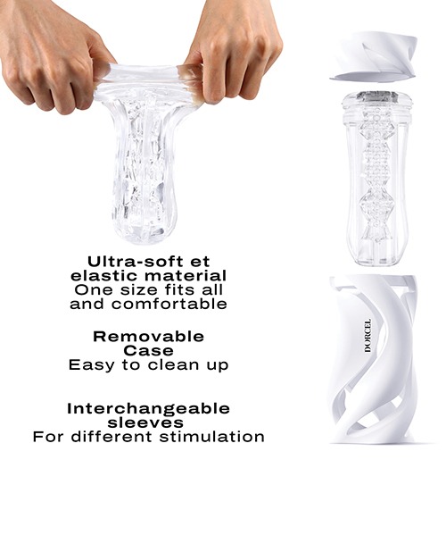 Dorcel Deep Blow Masturbator - White - Image 4