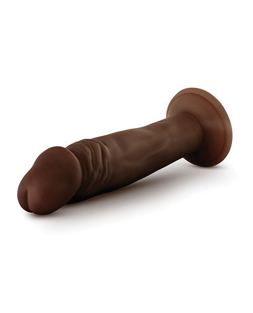 Blush Dr. Skin Plus 6" Posable Dildo - Chocolate - Image 3