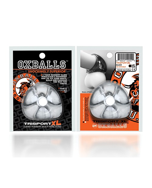 Oxballs Tri Sport XL 3 Ring Sling - Clear - Image 5