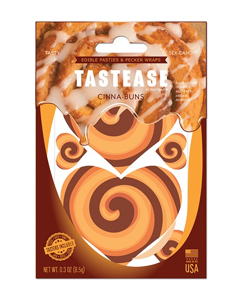 Pastease Tastease Edible Pasties & Pecker Wraps - Cinna-Buns O/S - Image 2