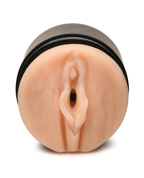 Curve Toys Mistress Double Shot Mini Masturbator Mouth & Pussy - Light - Image 4