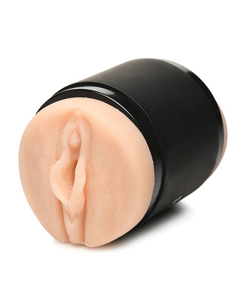 Curve Toys Mistress Double Shot Mini Masturbator Mouth & Pussy - Light - Image 3