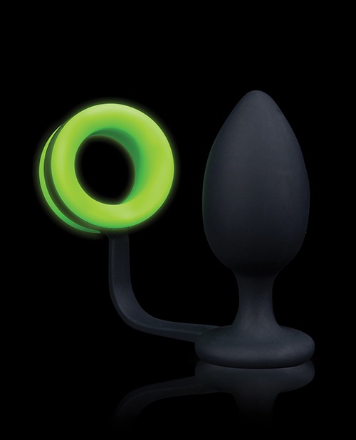 Shots Ouch Butt Plug w/Cock Ring - Glow in the Dark - Image 3
