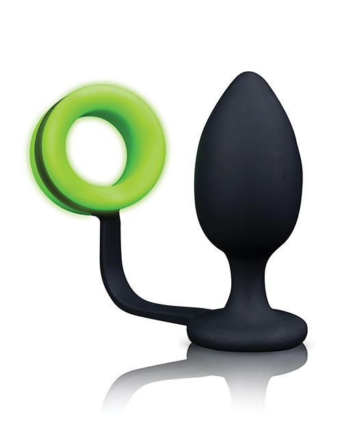 Shots Ouch Butt Plug w/Cock Ring - Glow in the Dark - Image 2