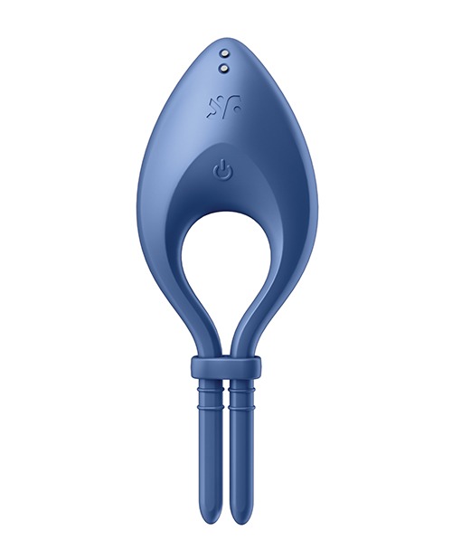 Satisfyer Bullseye Ring Vibrator - Blue - Image 2