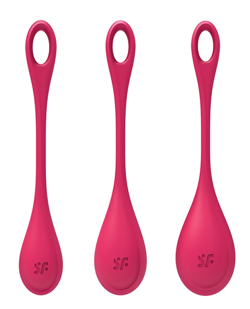 Satisfyer Yoni Power 1 Balls Training Set - Red - Image 4