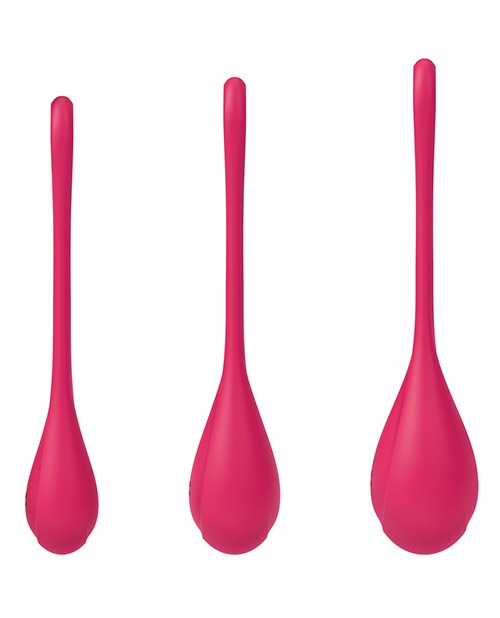 Satisfyer Yoni Power 1 Balls Training Set - Red - Image 2