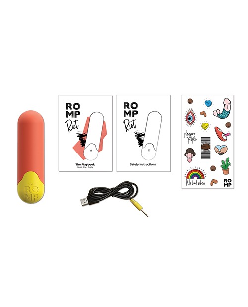Romp Riot Bullet Vibrator - Orange - Image 5