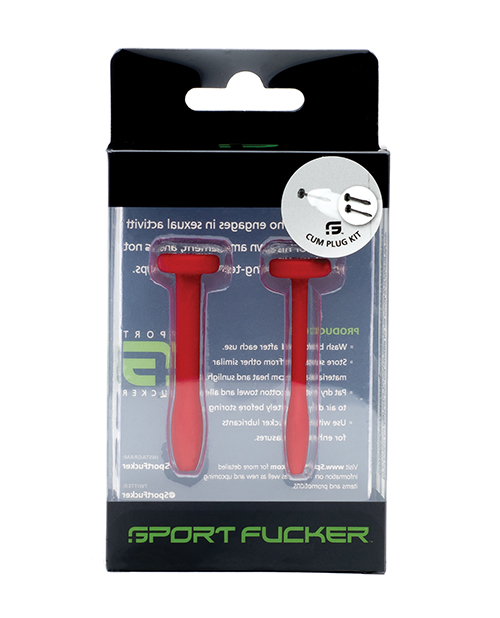 Sport Fucker Cum Plug Kit - Red - Image 2