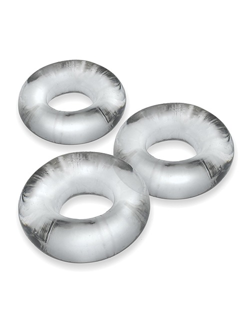 Oxballs Fat Willy 3 Pack Jumbo Cock Rings - Clear - Image 2