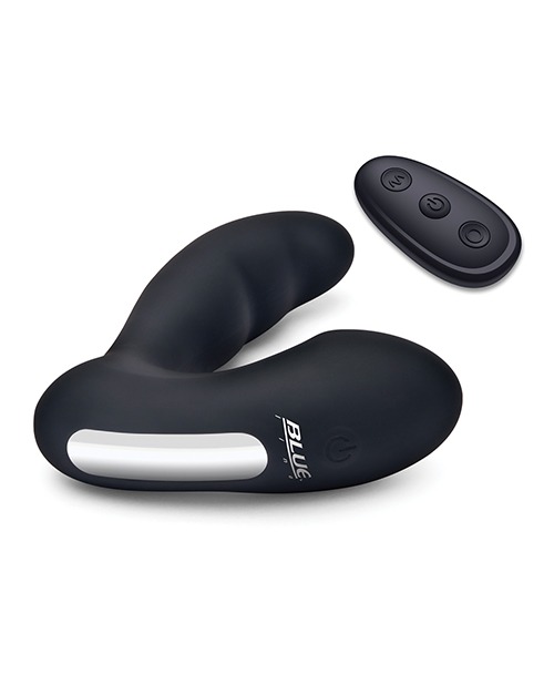 Blue Line Vibrating Prostate Prober w/Remote - Black - Image 4