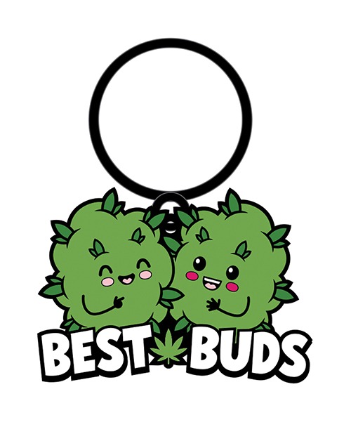 Wood Rocket Weed Best Buds Keychain - Green - Image 2