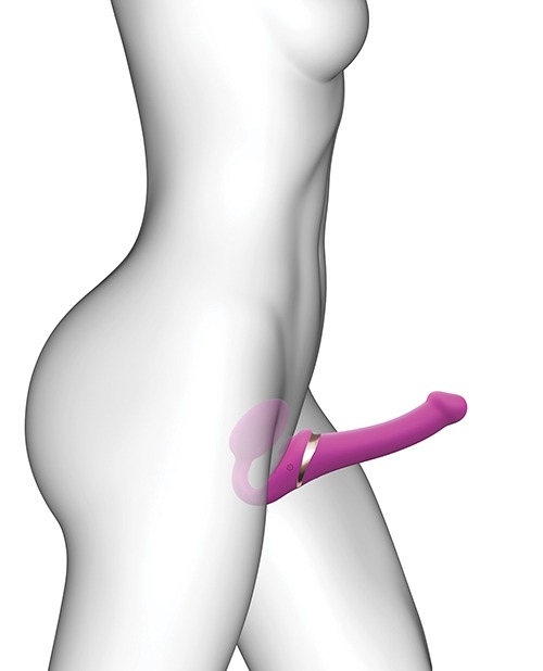 Strap on Me Multi Orgasm Bendable Strapless Strap on Medium - Fuchsia - Image 4