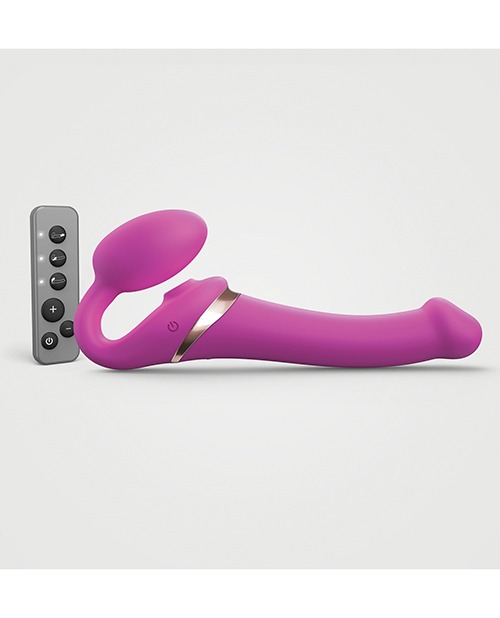 Strap on Me Multi Orgasm Bendable Strapless Strap on Medium - Fuchsia - Image 2