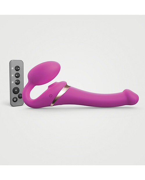 Strap on Me Multi Orgasm Bendable Strapless Strap on Small - Fuchsia - Image 2