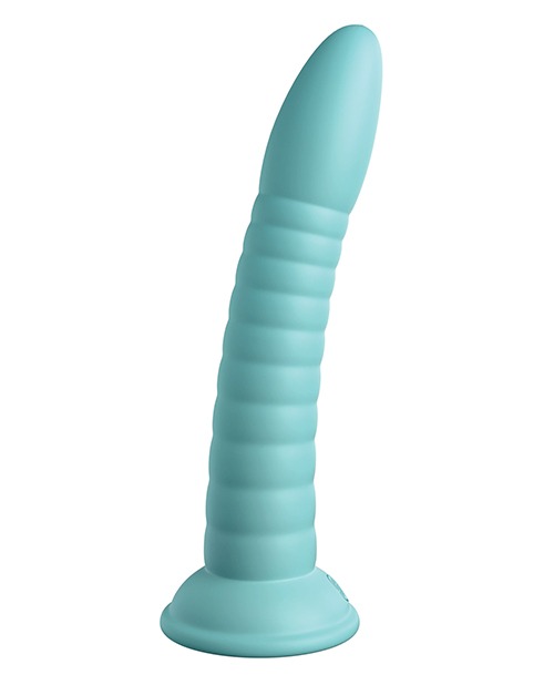 Dillio Platinum 7" Wild Thing Silicone Dildo - Teal - Image 3