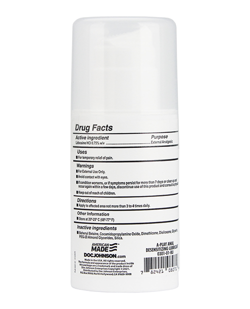 A Play Anal Desensitizing Gel - 3.4 oz - Image 2