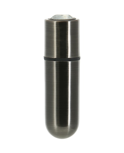 First Class Mini Rechargeable Bullet w/Crystal - 9 Functions Gun Metal - Image 3