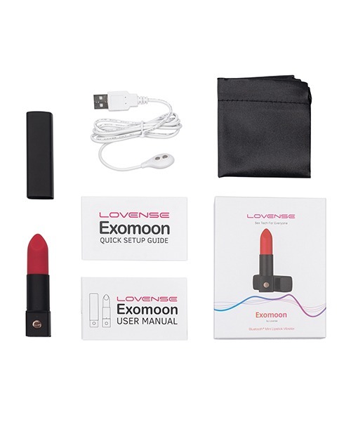 Lovense Exomoon Lipstick Vibe - Red - Image 5